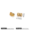 Stainless Steel Earplug Earring Accessories With Plum Blossom And Butterfly Buckles Smooth Design