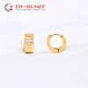 Stainless Steel Earrings Cross Diamond Animal Zodiac Geometric Cartoon Light Luxury Electroplated Jewelry For Women