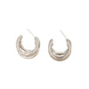 Stainless Steel Earrings Electroplating Women's High End Simple Elegant Style