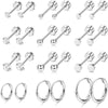 Stainless Steel Earrings With Diamond And Star Shape Design