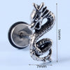 Stainless Steel Earrings With Geometric Animal Zodiac Patterns Heart And Drop Shaped Electroplated Punk Style