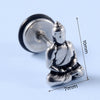 Stainless Steel Earrings With Geometric Animal Zodiac Patterns Heart And Drop Shaped Electroplated Punk Style