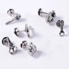 Stainless Steel Earrings With Geometric Animal Zodiac Patterns Heart And Drop Shaped Electroplated Punk Style