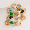 Stainless Steel Earrings With Ping An Buckle Design