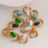Stainless Steel Earrings With Ping An Buckle Design