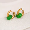Stainless Steel Earrings With Ping An Buckle Design