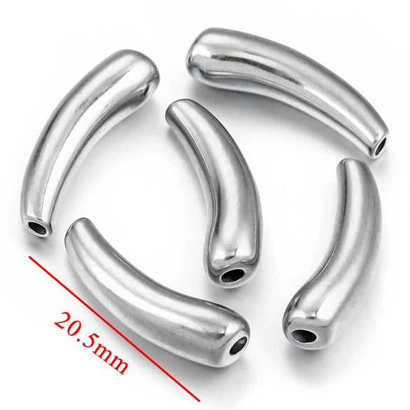 Stainless Steel Eggplant Bead Pendant Jewelry For Diy Bracelet And Necklace Making With 18K Gold Vacuum Plating