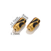Stainless Steel Eight Eyes Pattern Drum Beads Jewelry Accessories 18K Gold Vacuum Plated