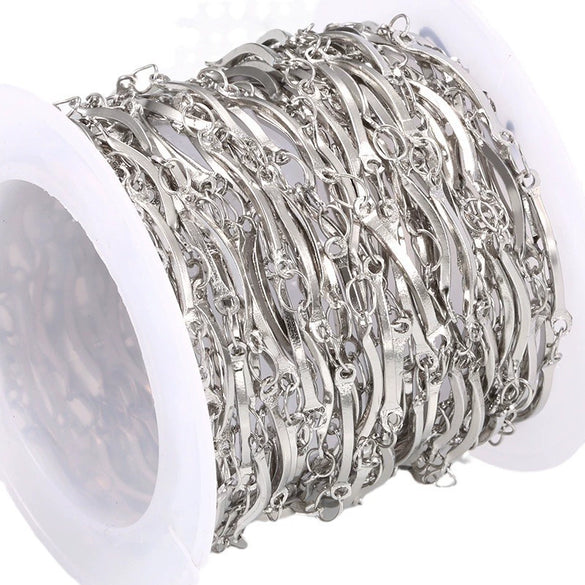 Stainless Steel Elbow Chain Punk Style Necklace With Electrolytic Brightening For Men And Women