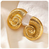Stainless Steel Electroplated Animal And Zodiac Pattern Earrings For Women