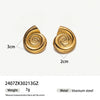 Stainless Steel Electroplated Animal And Zodiac Pattern Earrings For Women