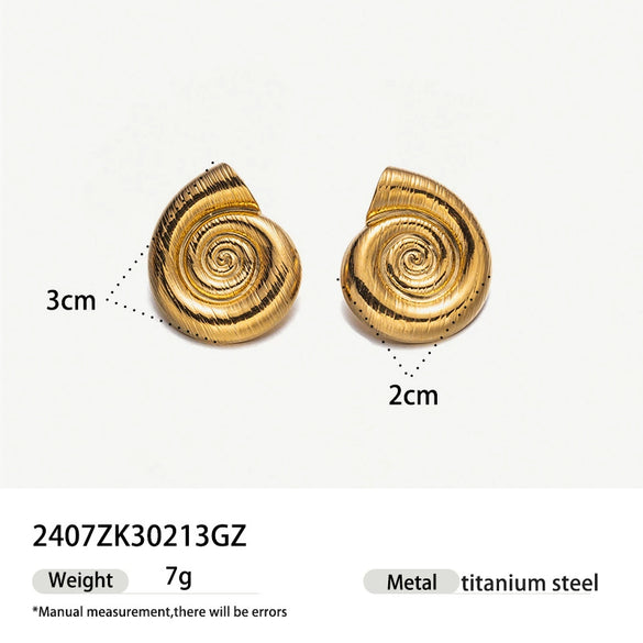 Stainless Steel Electroplated Animal And Zodiac Pattern Earrings For Women
