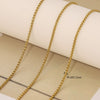 Stainless Steel Electroplated Bead Chain Box Chain Cross Chain Jewelry Accessories For Diy Necklace Bracelet