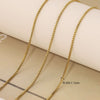 Stainless Steel Electroplated Bead Chain Box Chain Cross Chain Jewelry Accessories For Diy Necklace Bracelet