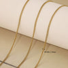 Stainless Steel Electroplated Bead Chain Box Chain Cross Chain Jewelry Accessories For Diy Necklace Bracelet