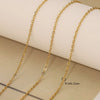 Stainless Steel Electroplated Bead Chain Box Chain Cross Chain Jewelry Accessories For Diy Necklace Bracelet