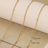 Stainless Steel Electroplated Bead Chain Box Chain Cross Chain Jewelry Accessories For Diy Necklace Bracelet
