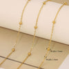 Stainless Steel Electroplated Bead Chain Box Chain Cross Chain Jewelry Accessories For Diy Necklace Bracelet