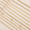 Stainless Steel Electroplated Bead Chain Box Chain Cross Chain Jewelry Accessories For Diy Necklace Bracelet