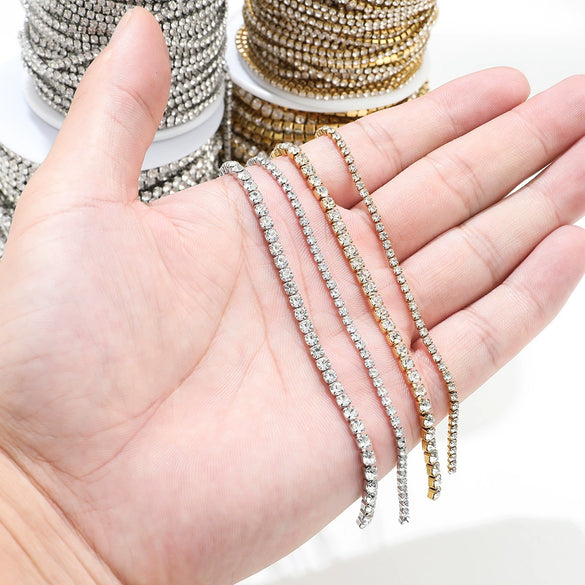 Stainless Steel Electroplated Chain Accessories Natural Plant Flowers Style