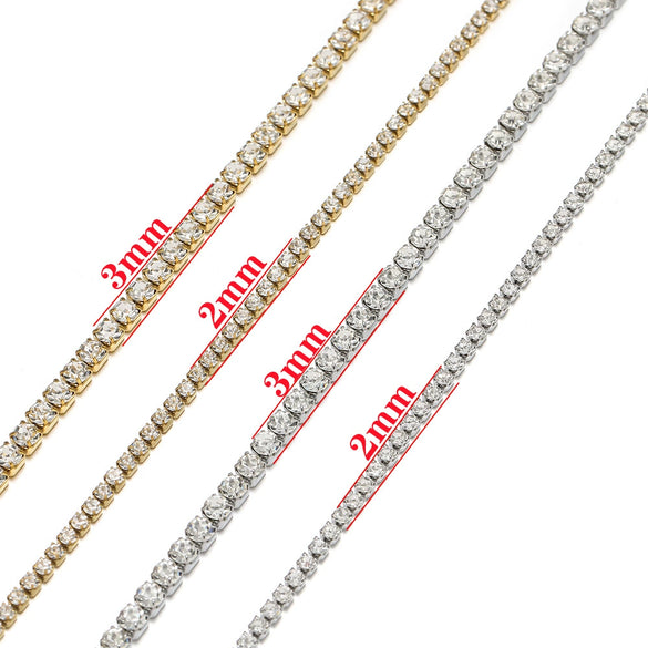 Stainless Steel Electroplated Chain Accessories Natural Plant Flowers Style