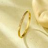 Stainless Steel Electroplated Diamond Zircon Fashion Geometric Bracelet Jewelry