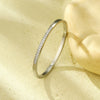 Stainless Steel Electroplated Diamond Zircon Fashion Geometric Bracelet Jewelry