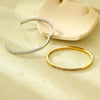 Stainless Steel Electroplated Diamond Zircon Fashion Geometric Bracelet Jewelry