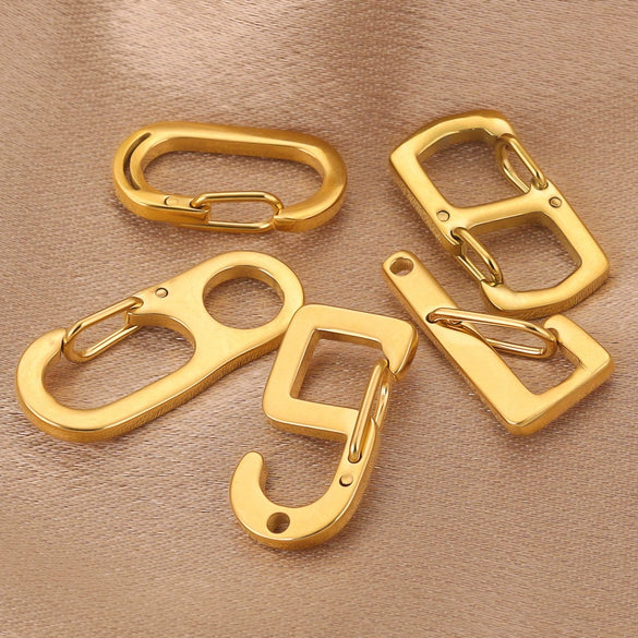Stainless Steel Electroplated Digital Arabic Numeral Lobster Clasp For Diy Jewelry