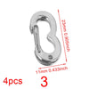 Stainless Steel Electroplated Digital Arabic Numeral Lobster Clasp For Diy Jewelry