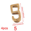 Stainless Steel Electroplated Digital Arabic Numeral Lobster Clasp For Diy Jewelry