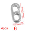 Stainless Steel Electroplated Digital Arabic Numeral Lobster Clasp For Diy Jewelry