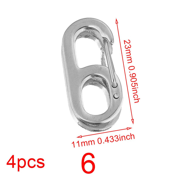 Stainless Steel Electroplated Digital Arabic Numeral Lobster Clasp For Diy Jewelry
