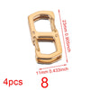 Stainless Steel Electroplated Digital Arabic Numeral Lobster Clasp For Diy Jewelry