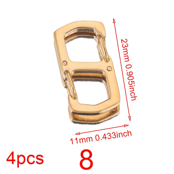 Stainless Steel Electroplated Digital Arabic Numeral Lobster Clasp For Diy Jewelry