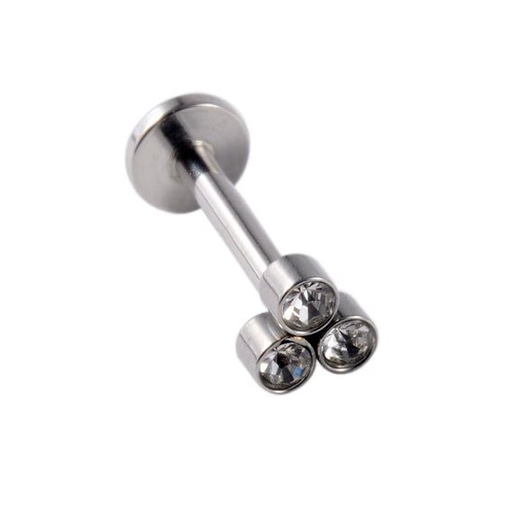 Stainless Steel Electroplated Dot Inner Tooth Lip Nails Straight Pole Sunflower Ear Bone Nail Earrings