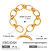 Stainless Steel Electroplated Geometric Light Luxury Moon Ot Buckle Bracelet Jewelry