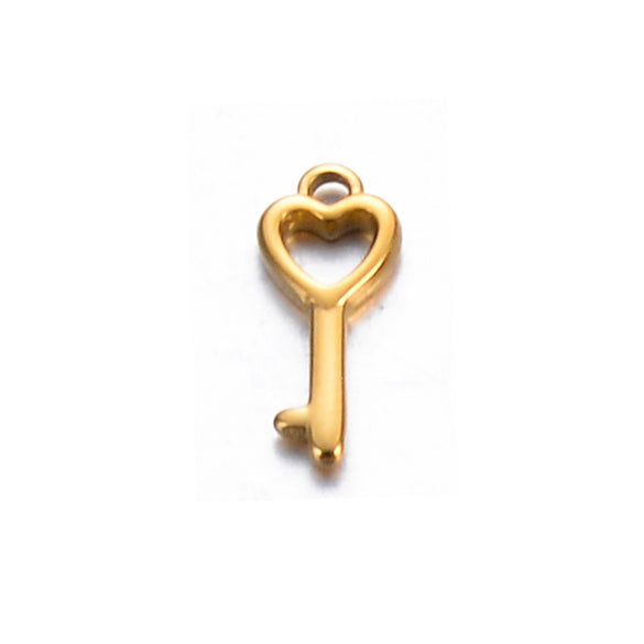 Stainless Steel Electroplated Geometric Love Flower Butterfly Bird Padlock Pendant Diy Bracelet Accessories