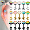 Stainless Steel Electroplated Geometric Minimalist Unisex Earrings