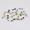 Stainless Steel Electroplated Geometric Minimalist Unisex Earrings