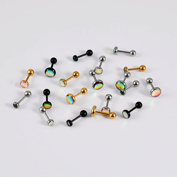 Stainless Steel Electroplated Geometric Minimalist Unisex Earrings