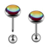 Stainless Steel Electroplated Geometric Minimalist Unisex Earrings