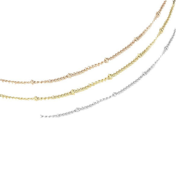 Stainless Steel Electroplated Geometric Snake Bone Chain Necklace Jewelry