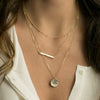 Stainless Steel Electroplated Geometric Snake Bone Chain Necklace Jewelry
