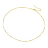 Stainless Steel Electroplated Geometric Snake Bone Chain Necklace Jewelry