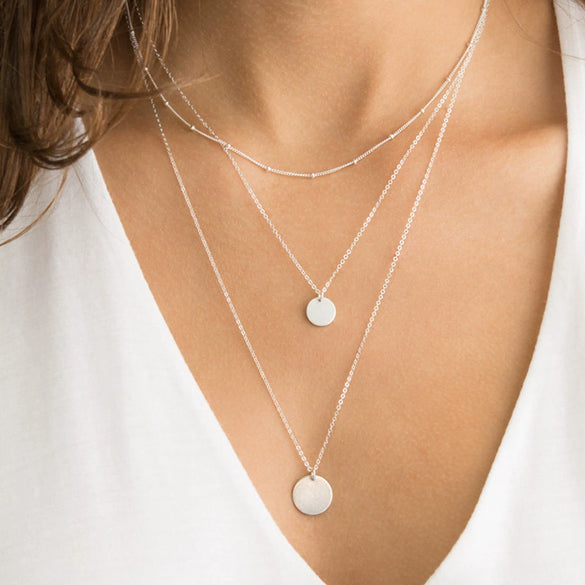 Stainless Steel Electroplated Geometric Snake Bone Chain Necklace Jewelry