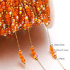 Stainless Steel Electroplated Gold Natural Stone Crystal Clip Bead Chain Diy Jewelry Accessories Bracelet Necklace