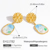 Stainless Steel Electroplated Handmade Women's Light Luxury Style Earrings