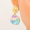 Stainless Steel Electroplated Handmade Women's Light Luxury Style Earrings