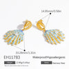 Stainless Steel Electroplated Handmade Women's Light Luxury Style Earrings